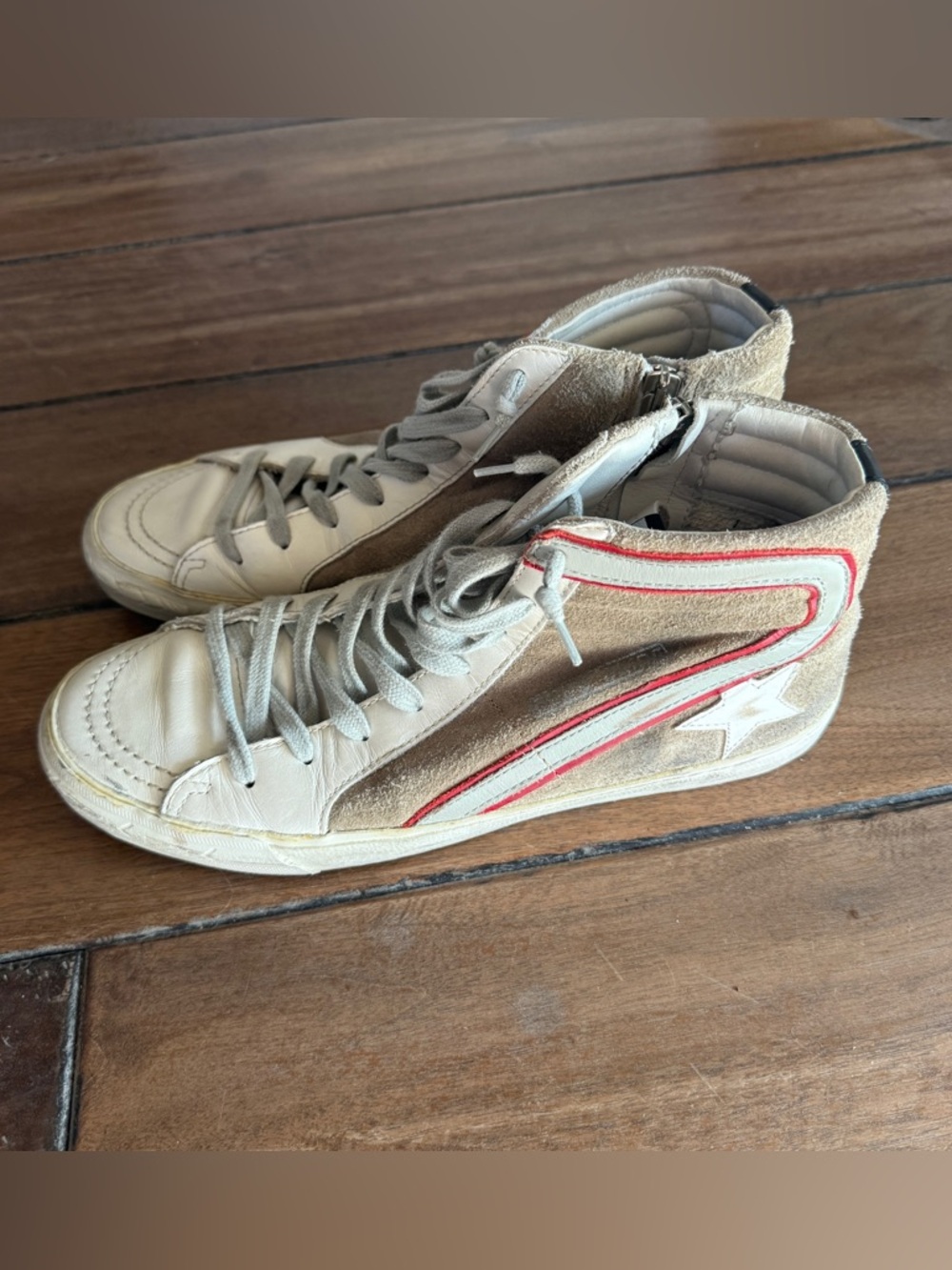 Golden Goose Suede and Leather Slide Sneakers - Picture 5 of 12